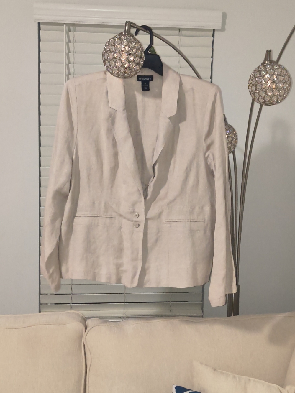 Lane Bryant Tan Linen Blazer